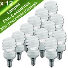 AMPOULE - LED - HALOGENE  12 AMPOULES SYLVANIA ECO 80% 12W E27 chaude