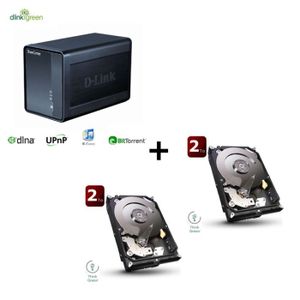 SERVEUR STOCKAGE - NAS  Bundle DNS-325 + 2 Seagate 2To 64Mo 3.5"