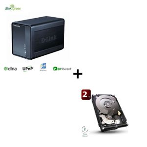 SERVEUR STOCKAGE - NAS  Bundle DNS-325 + 1 Seagate 2To 64Mo 3.5"