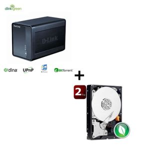 SERVEUR STOCKAGE - NAS  Bundle DNS-325 + 1 Green 2To 64Mo 3.5"