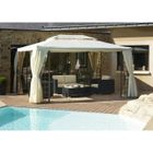 TONNELLE - BARNUM  Tonnelle 4x3m Aluminium  4 Rideaux Ecrus
