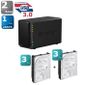 SERVEUR STOCKAGE - NAS  Boîtier NAS 2 Baies Perf + 2 DDI 3To 32Mo 3.5"