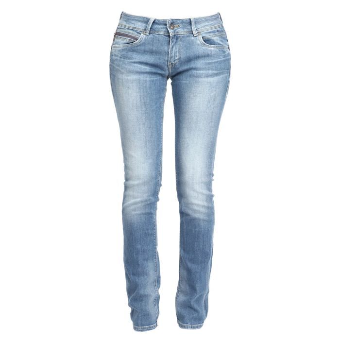 PEPE JEANS Jean New Brooke Femme Stone washed   Achat / Vente JEANS