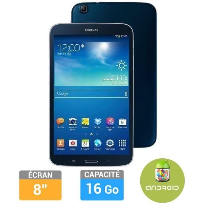 Samsung Galaxy Tab 3 8" 16Go Noire Achat / Vente tablette tactile