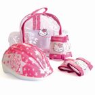 CASQUE - BOMBE Hello Kitty Sac de Protections + Casque