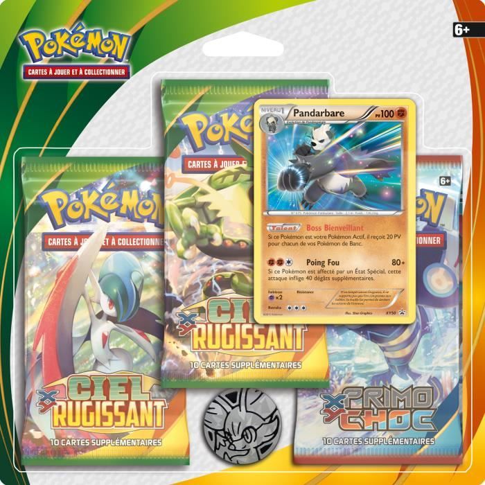Asmodee Carte 3 boosters xy6 de asmodee Asmodee Carte 3 boosters xy6 de asmodee