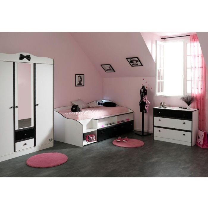 Chambre ado fille les bons plans de micromonde Chambre fille fushia et blanc