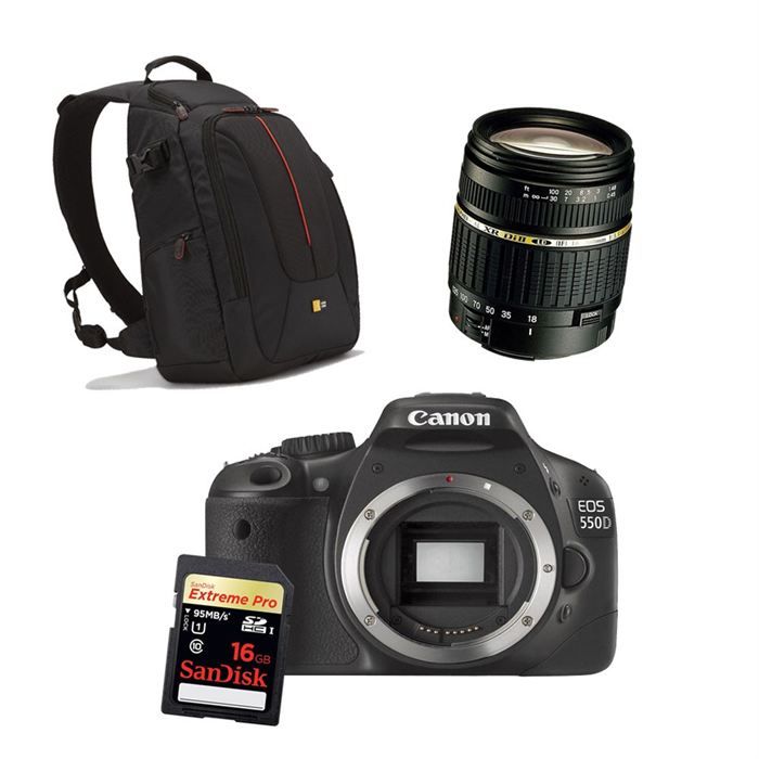 Reflex CANON EOS 550D bo&icirc;tier nu + SD + Etui Achat / Vente APPAREIL