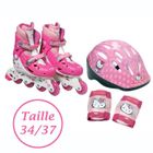 Hello Kitty Rollers T34/37 + Protections