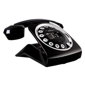 Téléphone fixe SAGEMCOM SIXTY Noir Téléphone fixe SAGEMCOM SIXTY Noir