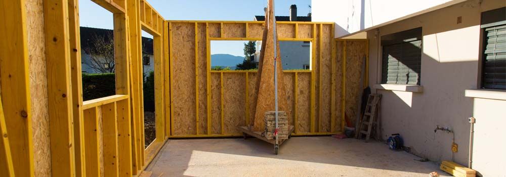 travaux d'extension d'une maison