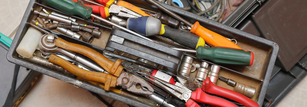 caisse à outils de bricolage