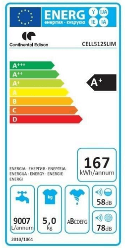 Etiquette énergétique lave-linge