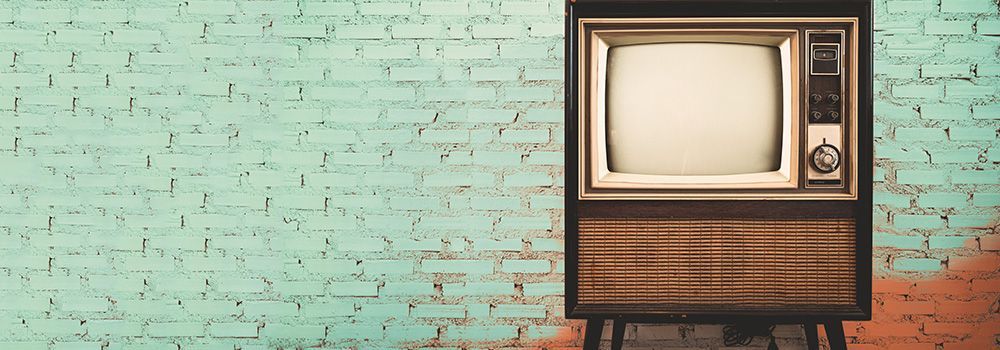 Un vieux téléviseur vintage