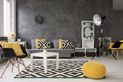 Quelles Couleurs Assortir Dans Un Salon Gris Cdiscount