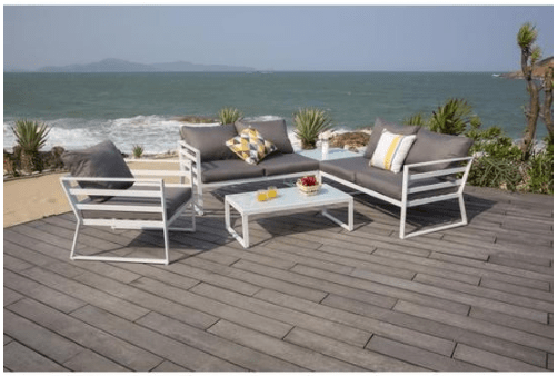 Le salon de jardin en aluminium