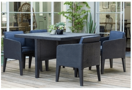 Le salon de jardin en plastique