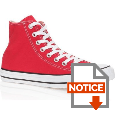 converse rouge cdiscount