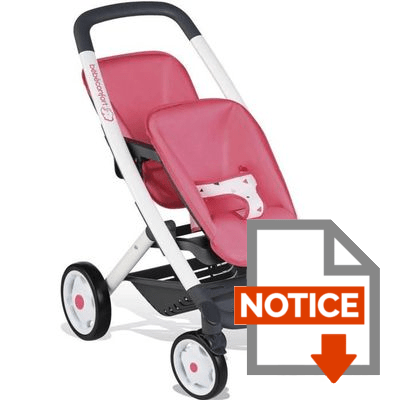 Smoby Bebe Confort Poussette Jumeaux Pour Poupon Cdiscount Jeux Jouets