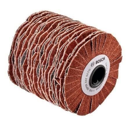 Cylindre abrasif Bosch - (Grain 120, Largeur Rouleau 60mm, Souple, Accessoire pour Texoro)