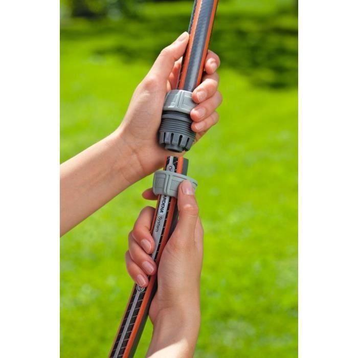 GARDENA Réparateur de tuyau d'arrosage – Adapté tuyau Ø19mm – Pose sans outil – Power Grip – Garantie 5 ans (18233-20)