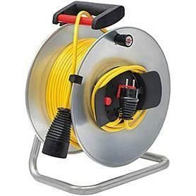 Brennenstuhl Enrouleur de câble Silver Jardi 48 -5m+1 -5m (Cablepilot) - Fabrication Française