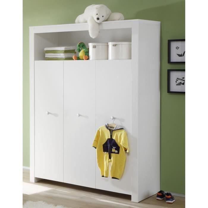 Chambre bébé Duo : Lit 70 x 140 cm + Commode à langer OLIVIA