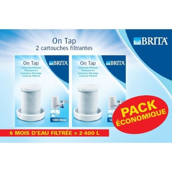 BRITA Lot de 2 cartouches filtrantes pour filtre sur robinet On Tap