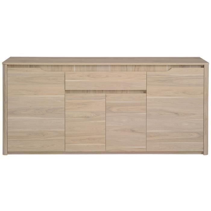 PARISOT Buffet bas contemporain décor chene - L 185 cm - BETTY