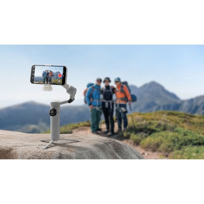 Smartphone Stabilizer 360° Panoramic Tracking 3 Axis Stabilization Gray