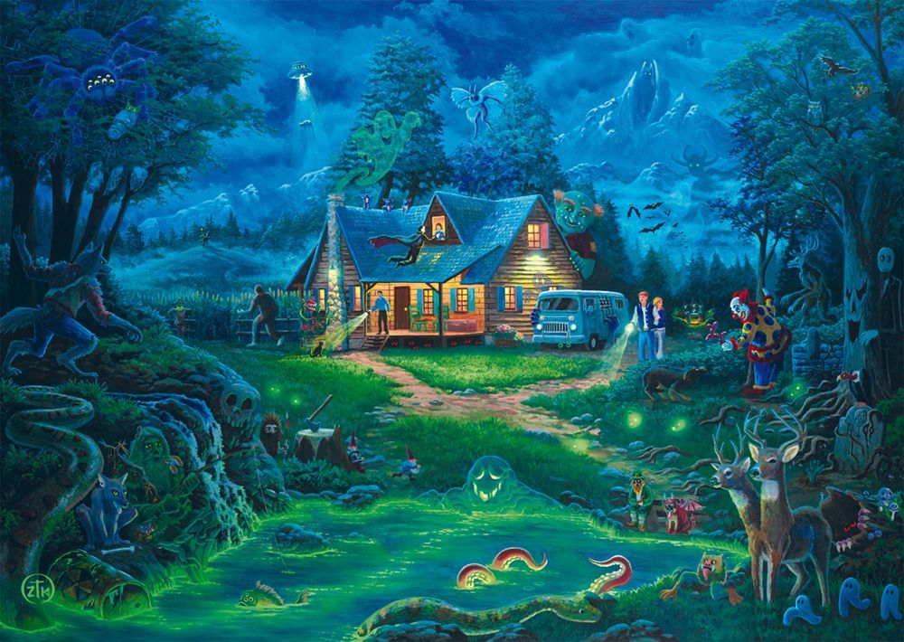 Image secondaire de Puzzle La Maison Hantée - 1000 Pièces par Schmidt Spiele