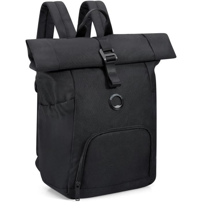 DELSEY - Citypak sac a dos pour PC 16,5 - Polyester - 43,5x37,5x13,5 - 0,550 kg - Noir