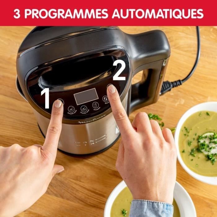 MOULINEX LM542810 Blender Chauffant My Daily Soup Mixeur Soupes, Smoothies, 1,2 L