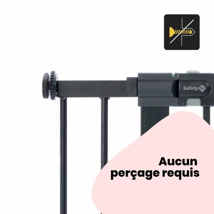 Extensión para barreras metálicas 14 CM metal Negro