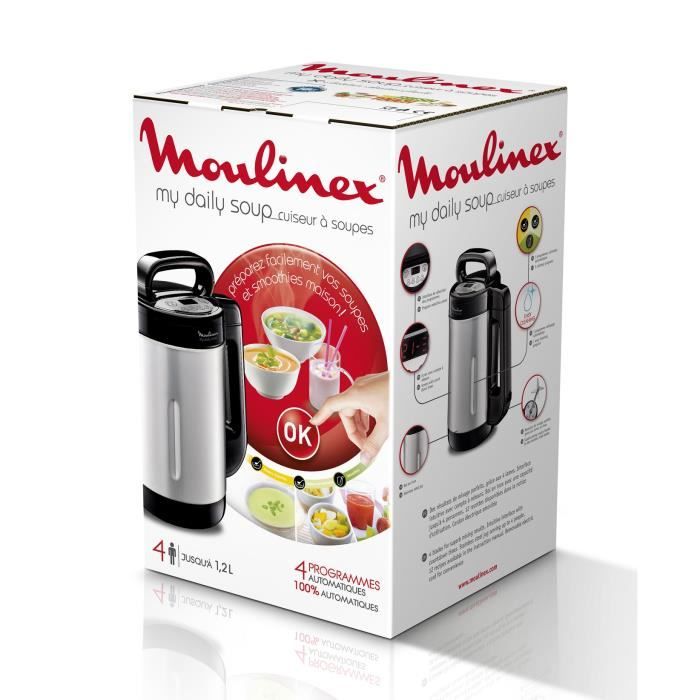 MOULINEX LM542810 Blender Chauffant My Daily Soup Mixeur Soupes, Smoothies, 1,2 L