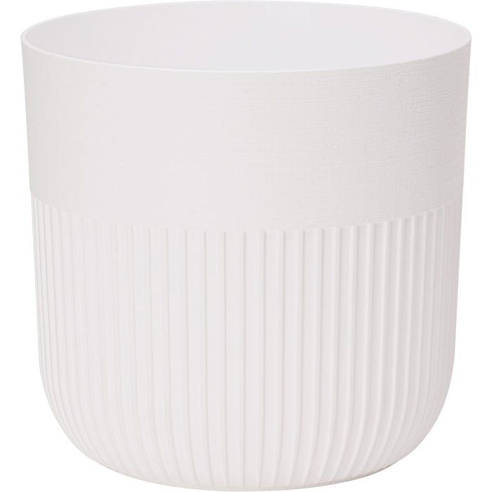 Pot de Fleurs Rond Luca Grande - Blanc Ø 40 cm