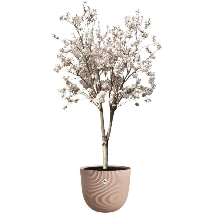 Vaso per fiori - ELHO - Sereh Round 47 - Marrone - Ø 47 x H 40 cm - 100% riciclato
