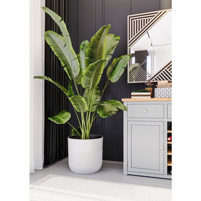 Image secondaire de Pot de Fleurs Rond Luca Grande - Blanc Ø 40 cm