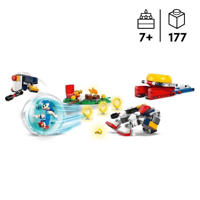 Image secondaire de LEGO Sonic the Hedgehog 77001 Conflit au feu de camp de Sonic Jouet pour enfants des 7 ans