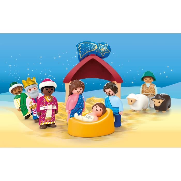 Image secondaire de Crèche de Noël Playmobil Junior avec 14 pièces