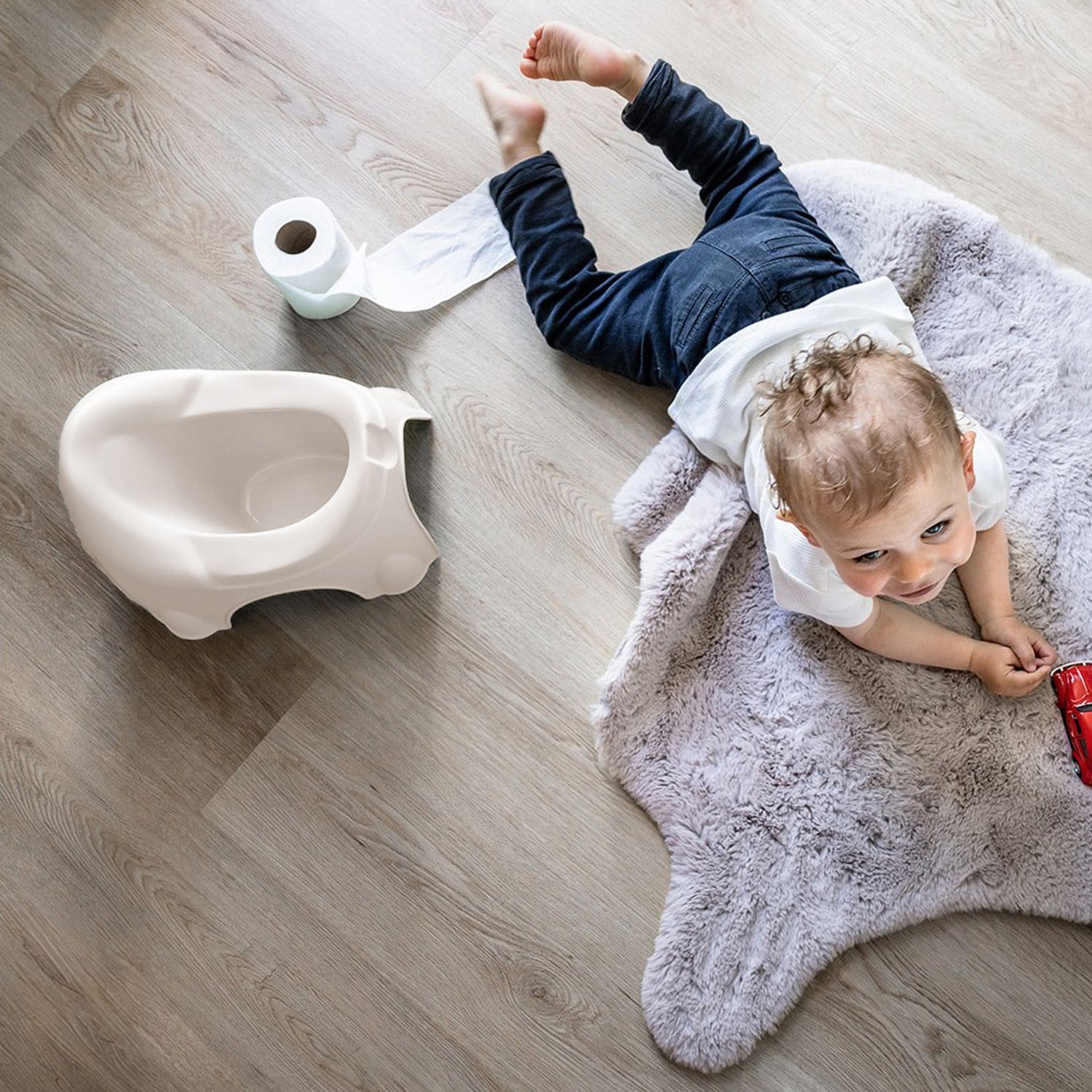 Image secondaire de Pot d'apprentissage INITIO Blanc Crème pour Bébé