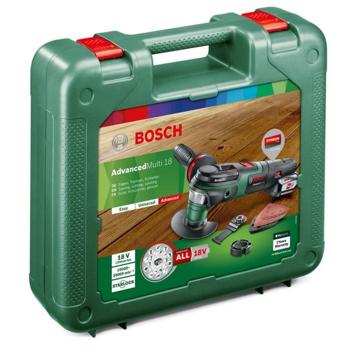 Multifunction Tool Bosch AdvancedMulti 18 Voltage 2.5 Ah
