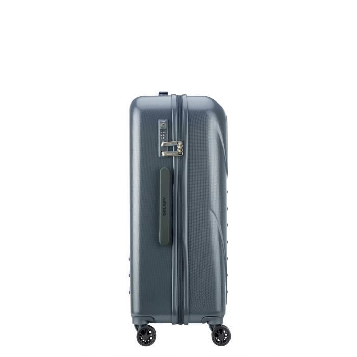 DELSEY MUNIA TROLLEY 66 CM 4 DOUBLES ROUES - ANTHRACITE - ABS - 66x47x27 - 3,8 KG
