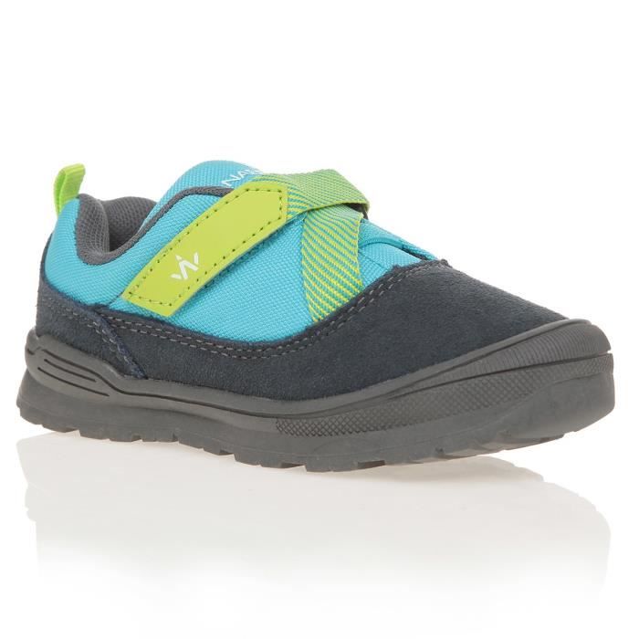 WANABEE Chaussures de randonnée Hike 100 Low - Enfant - Gris et bleu