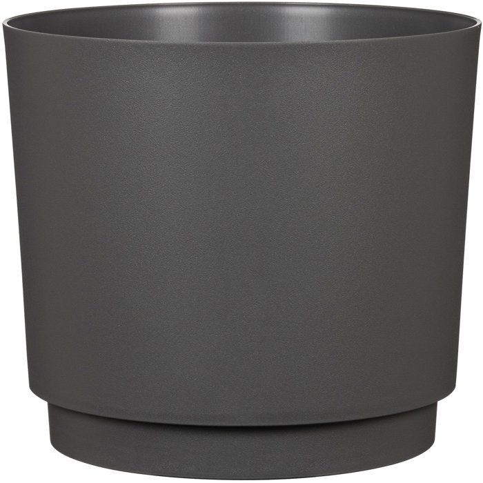 Pot de fleurs rond noir 13L - DEROMA