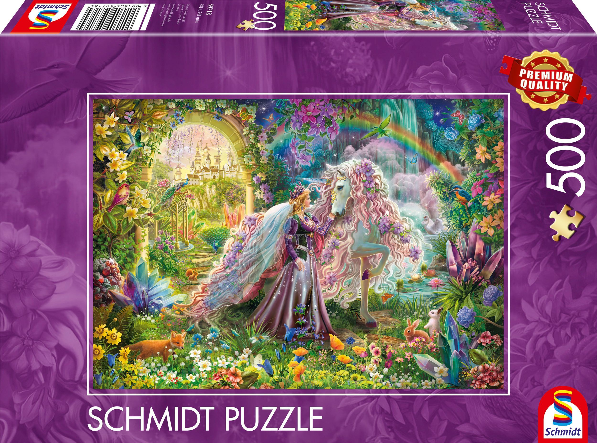 Puzzle Voyage de Rêve avec Licorne - 500 Pièces