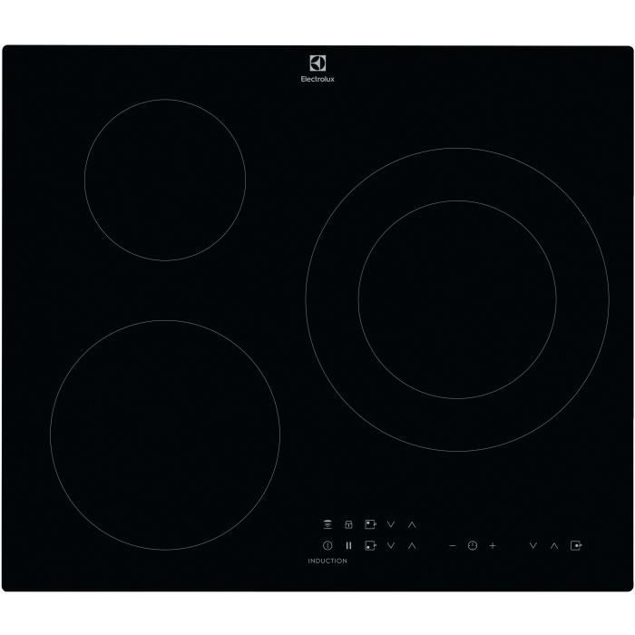 Piano cottura a induzione - ELECTROLUX - 3 fuochi - 60 cm - CIT60331CK - Nero