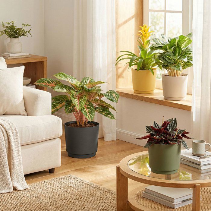 Image secondaire de Pot de fleurs rond noir 13L - DEROMA