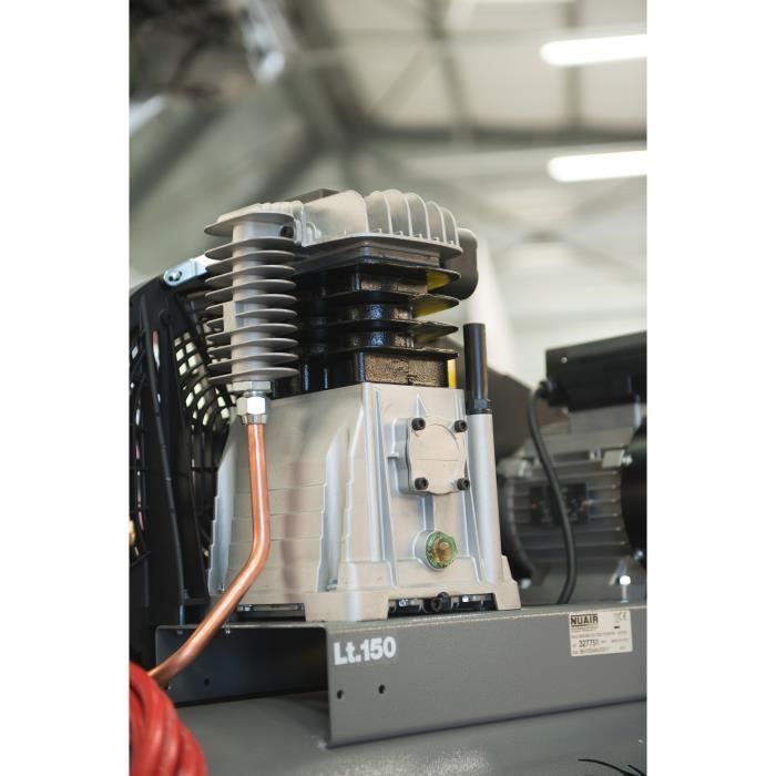 Image secondaire de Compresseur MECAFER 150 L 3HP Bicylindre Semi Pro PowerMonster