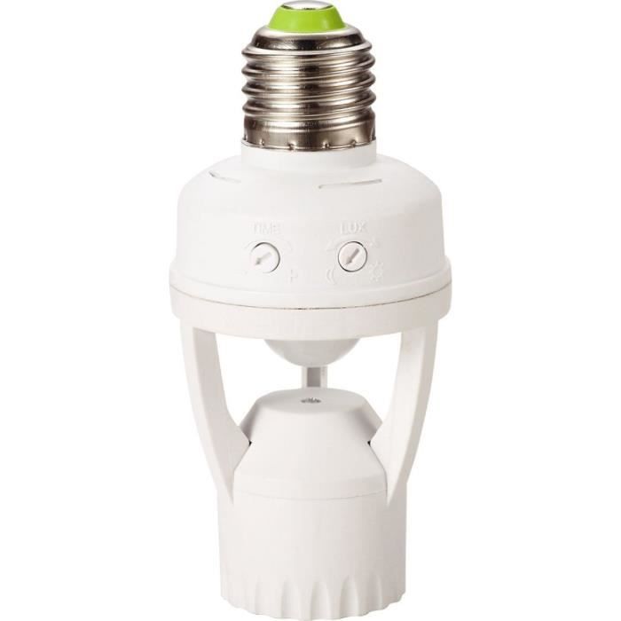Attacco E27 - GAO - Rilevatore - 360°, durata regolabile, compatibile LED/CFL